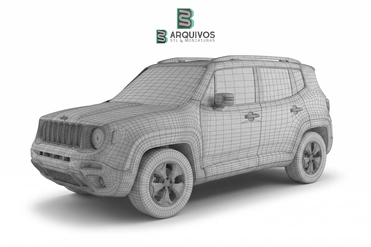 Modelo 3D STL - Jeep Renegade Trail-Hawk 2020 — foto 3